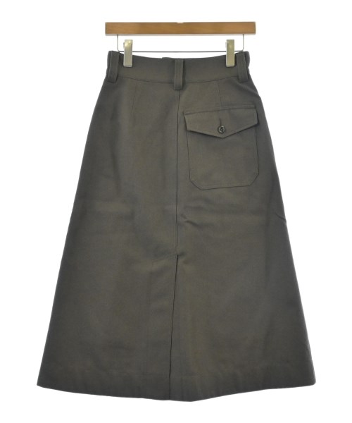 MHL.（エムエイチエル）ひざ丈スカート 茶 サイズ:0(XS位) レディース/2200620088022