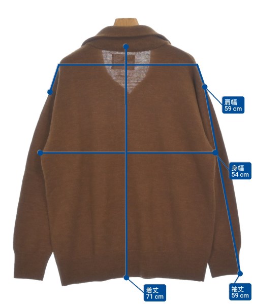 MHL.（エムエイチエル）ニット・セーター 茶 サイズ:L メンズ/2200620416023