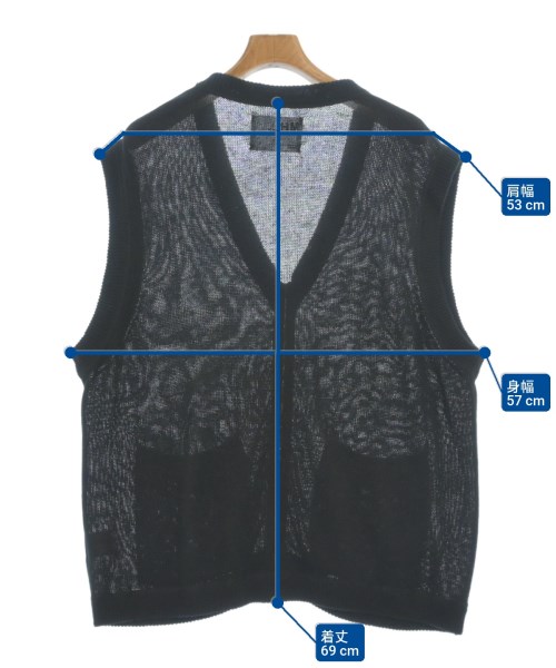 MHL.（エムエイチエル）ベスト 黒 サイズ:L メンズ/2200620469036