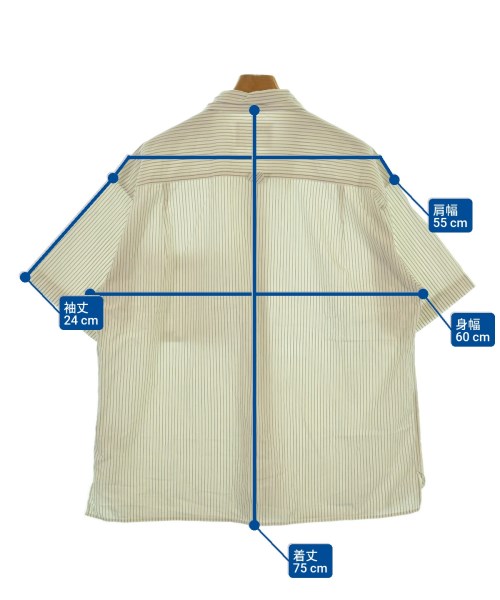 MHL.（エムエイチエル）カジュアルシャツ 白 サイズ:L メンズ/2200620469074