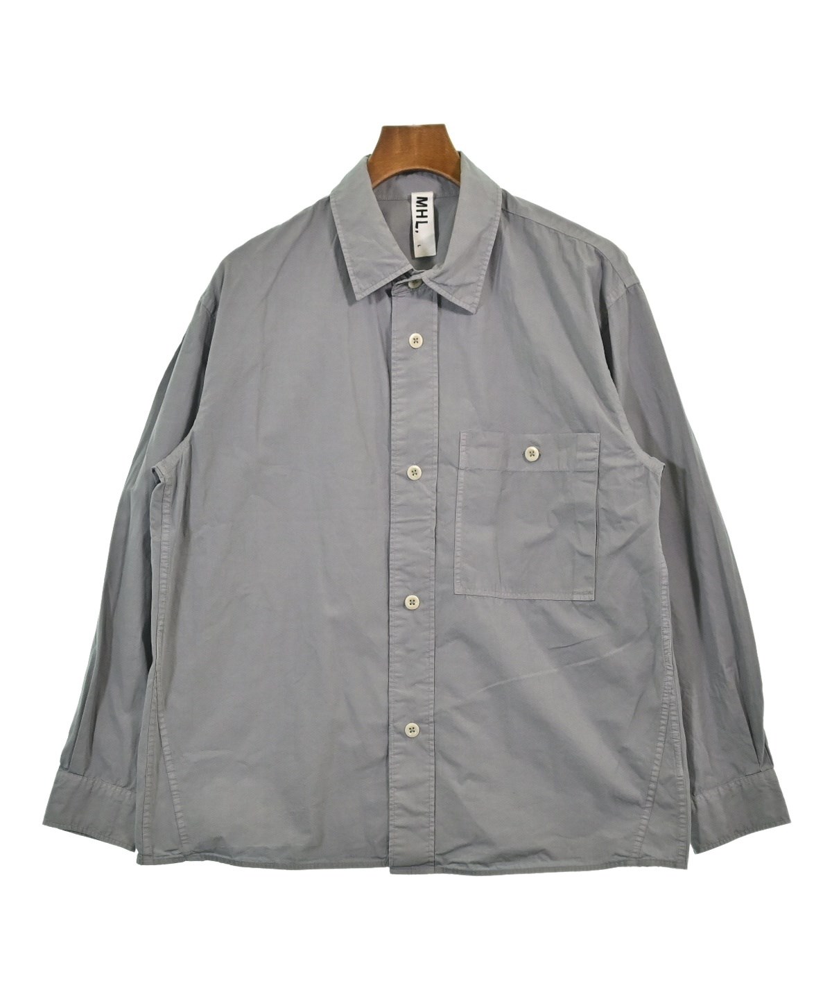 【秋物】MHL, エムエイチエル シャツジャケット M インディゴ MHL INDIGO | MARGARET HOWELL