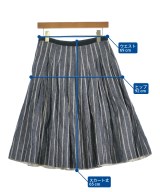 MHL.（エムエイチエル）ロング・マキシ丈スカート 紺 サイズ:1(S位) レディース/2200671869090