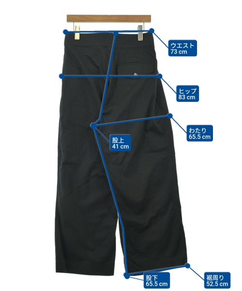 MHL.（エムエイチエル）チノパン 黒 サイズ:3(L位) レディース/2200674269033