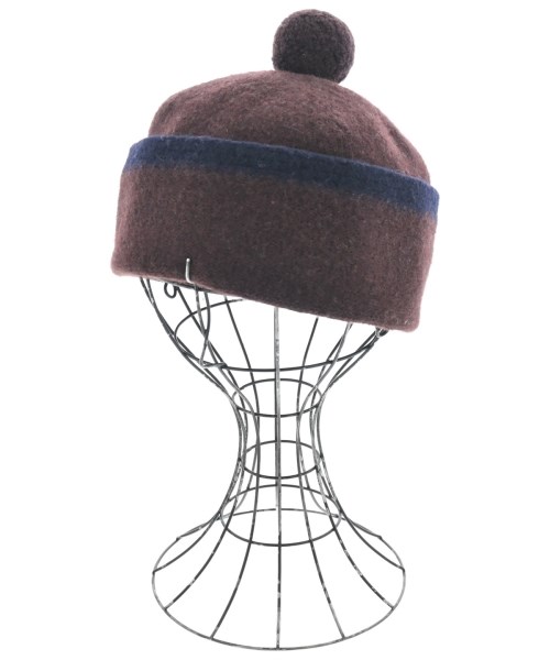 MHL.(エムエイチエル)ニットキャップ・ビーニー 茶 サイズ:F/2200668533119