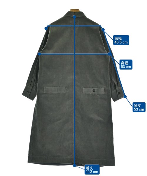 MHL.（エムエイチエル）シャツワンピース グレー サイズ:2(M位) レディース/2200676777024