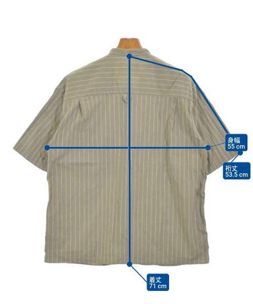 MHL.（エムエイチエル）カジュアルシャツ カーキ サイズ:L メンズ/2200674097360