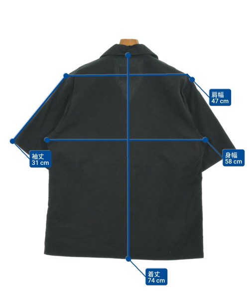 MHL.（エムエイチエル）カジュアルシャツ 黒 サイズ:L メンズ/2200674097377