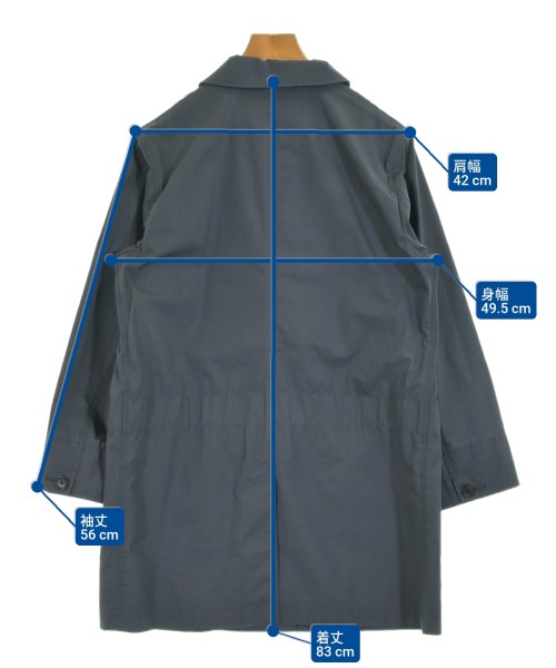 MHL.（エムエイチエル）ステンカラーコート 紺 サイズ:1(S位) レディース/2200676079036