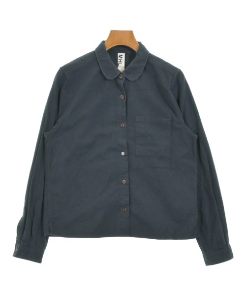 MHL.(エムエイチエル)カジュアルシャツ 紺 サイズ:2(M位)/2200676079142