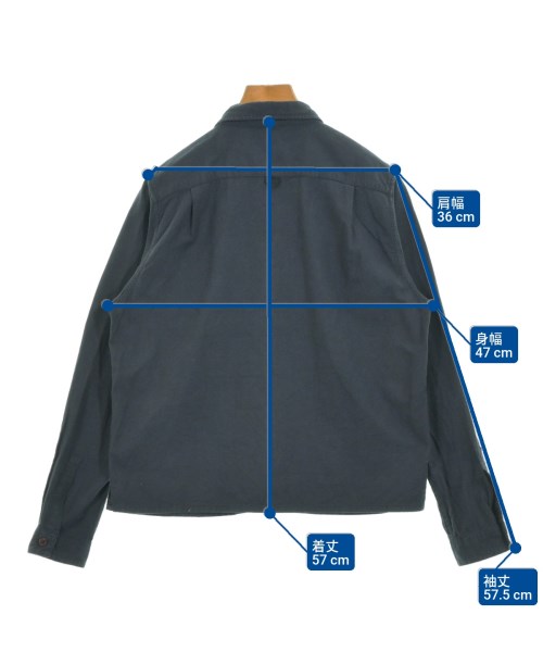 MHL.（エムエイチエル）カジュアルシャツ 紺 サイズ:2(M位) レディース/2200676079142