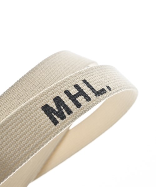 MHL.（エムエイチエル）ベルト 白 サイズ:- レディース/2200681439092