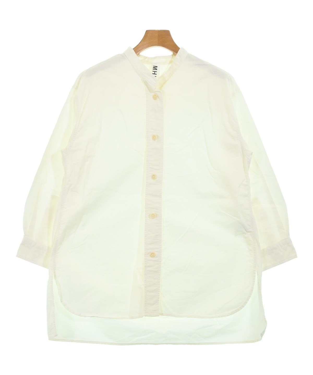 MHL. エムエイチエル カジュアルシャツ 1(S位) キャメル 【古着】【中古】 MHL.（エムエイチエル）カジュアルシャツ 茶 サイズ:1(S位) レディース