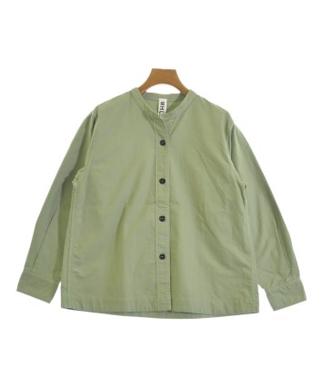 パル　MHL エムエイチエル　バンドカラーシャツ　グリーン　緑 MHL.（エムエイチエル）カジュアルシャツ カーキ サイズ:1(S位
