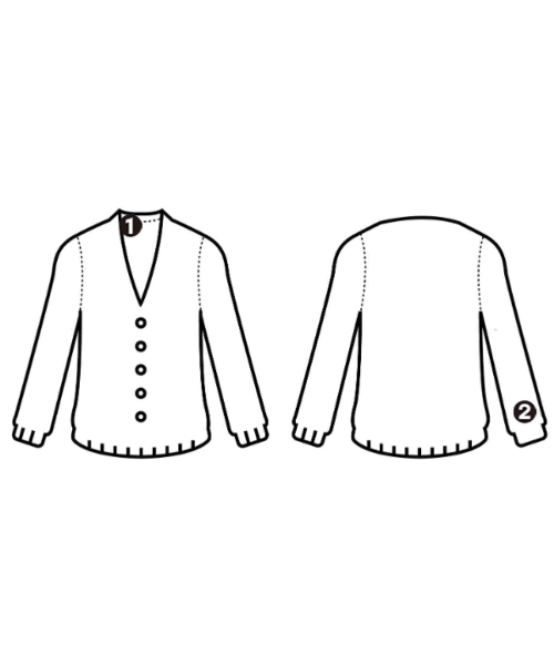 MHL.（エムエイチエル）カーディガン 黒 サイズ:2(M位) レディース/2200655787075