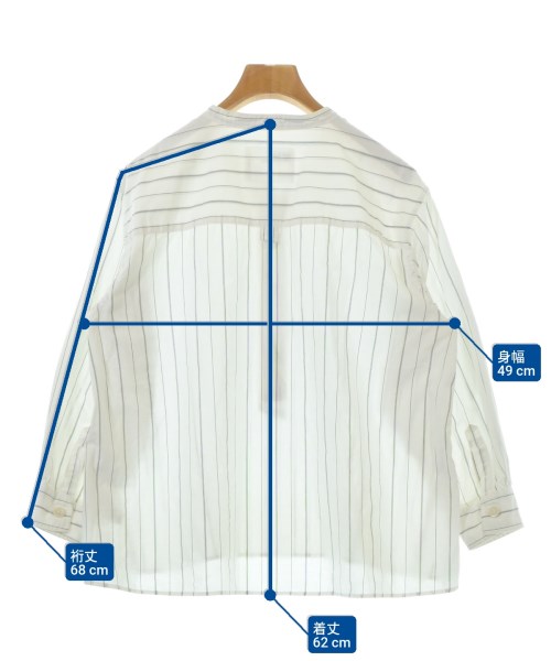 MHL.（エムエイチエル）カジュアルシャツ 白 サイズ:1(S位) レディース/2200655787136