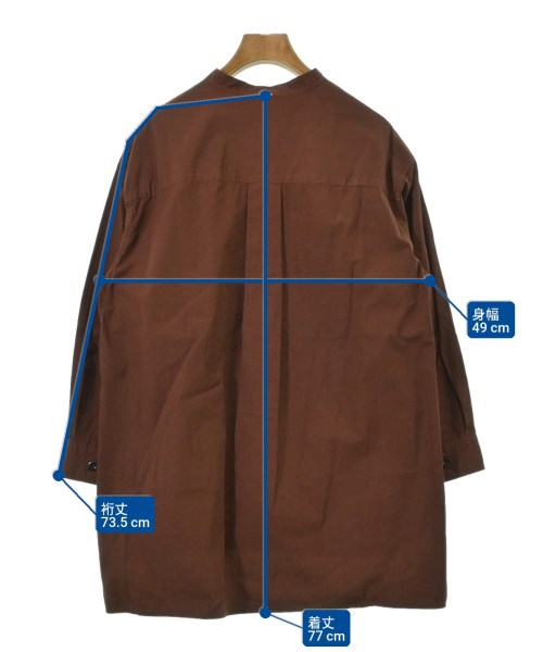 MHL.（エムエイチエル）カジュアルシャツ 茶 サイズ:1(S位) レディース/2200655787143