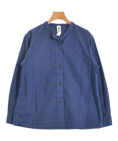 MHL.(エムエイチエル)カジュアルシャツ 青 サイズ:2(M位)/2200655787167