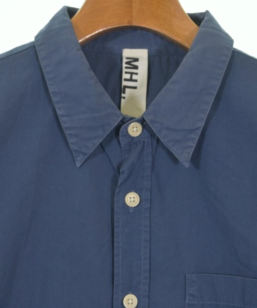 MHL.（エムエイチエル）カジュアルシャツ 紺 サイズ:S メンズ/2200650780125