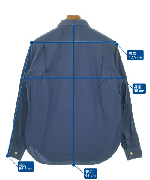 MHL.（エムエイチエル）カジュアルシャツ 紺 サイズ:S メンズ/2200650780125