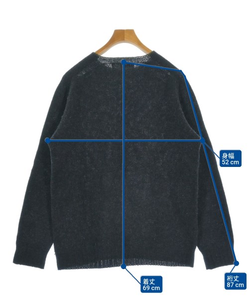 MHL.（エムエイチエル）ニット・セーター 紺 サイズ:L メンズ/2200658168116