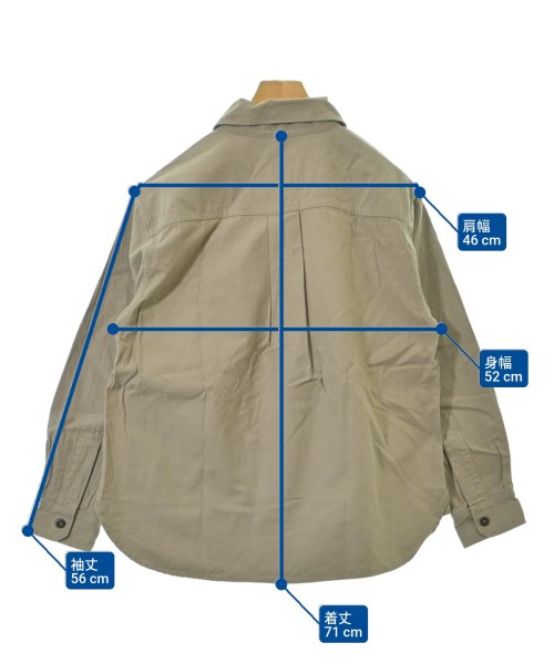 MHL.（エムエイチエル）カジュアルシャツ ベージュ サイズ:S メンズ/2200656212132