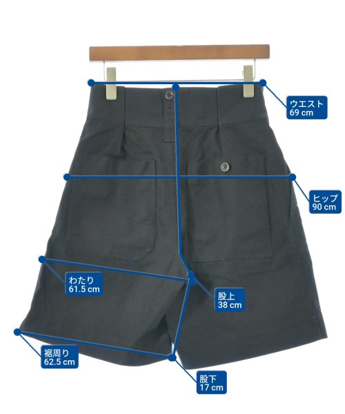 MHL.（エムエイチエル）ショートパンツ 黒 サイズ:S レディース/2200656212330