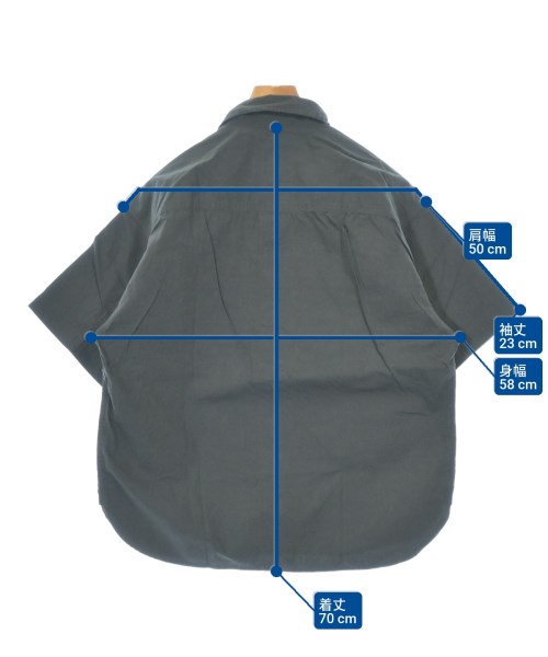 MHL.（エムエイチエル）カジュアルシャツ グレー サイズ:S メンズ/2200656212408