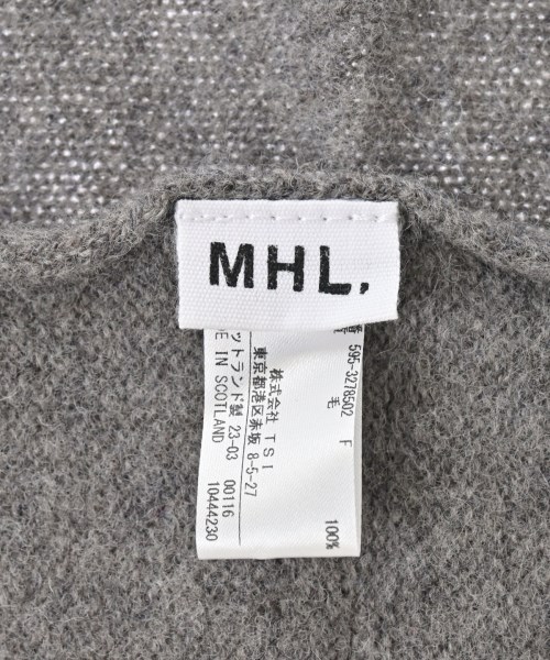MHL.（エムエイチエル）マフラー グレー サイズ:F レディース/2200661179321
