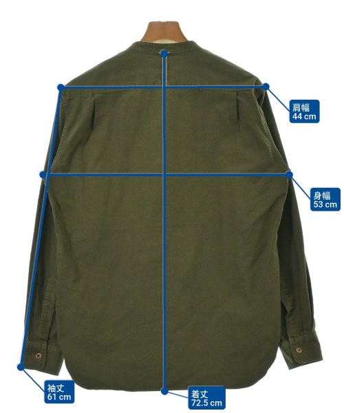 MHL.（エムエイチエル）カジュアルシャツ カーキ サイズ:M メンズ/2200658889110