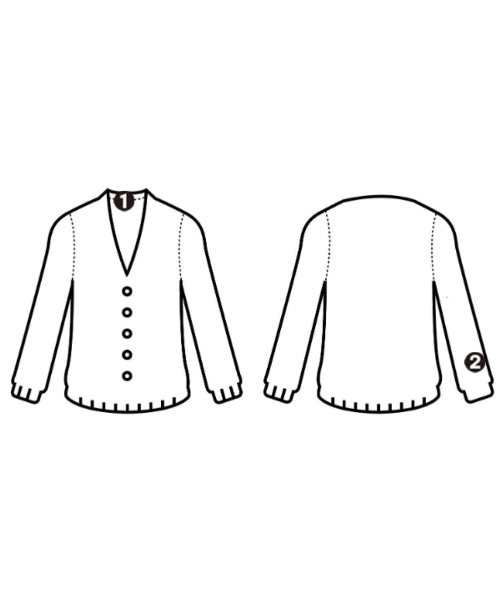 MHL.（エムエイチエル）カーディガン 黒 サイズ:M メンズ/2200645407020