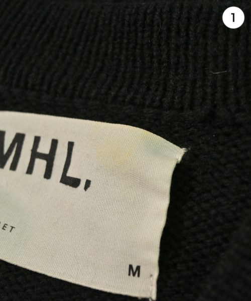 MHL.（エムエイチエル）カーディガン 黒 サイズ:M メンズ/2200645407020