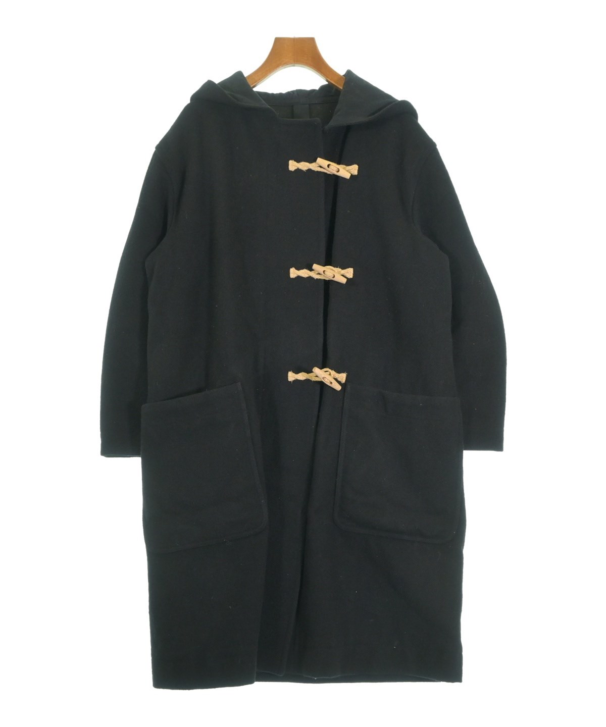 MHL.（エムエイチエル）ダッフルコート 黒 サイズ:1(S位) レディース