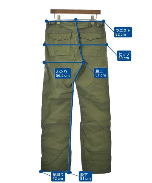MHL.（エムエイチエル）カーゴパンツ カーキ サイズ:M メンズ/2200646557229