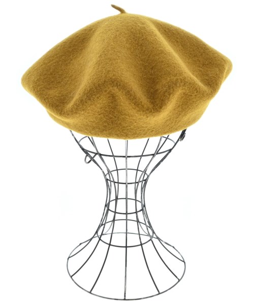 MHL.（エムエイチエル）ハンチング・ベレー帽 黄 サイズ:F レディース/2200641299032