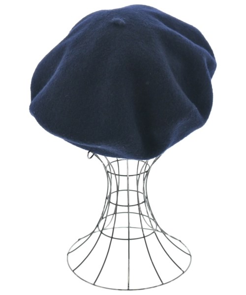 MHL.（エムエイチエル）ハンチング・ベレー帽 紺 サイズ:- レディース/2200641299063