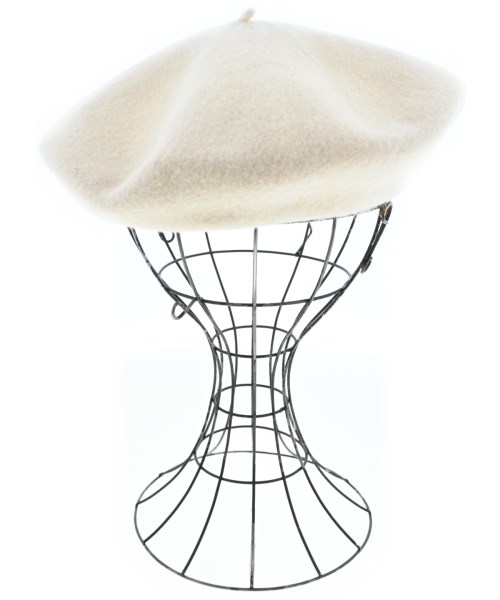 MHL.（エムエイチエル）ハンチング・ベレー帽 白 サイズ:F レディース/2200641299070