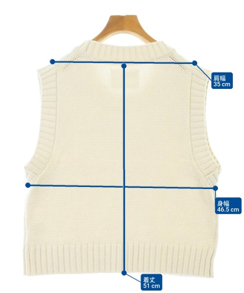 MHL.（エムエイチエル）ベスト 白 サイズ:2(M位) レディース/2200647448045