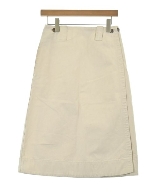 MHL.(エムエイチエル)ひざ丈スカート 白 サイズ:0(XS位)/2200647449028