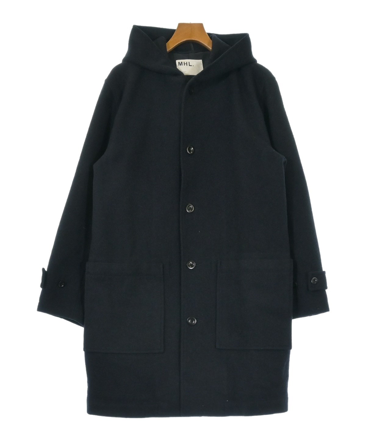 MHL フード付きコート Lサイズ MHL.（エムエイチエル）その他 紺 サイズ:L メンズ/2200640628017