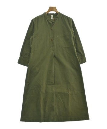MHL. エムエイチエル ワンピース ジャンパースカート カーキ サイズⅡ