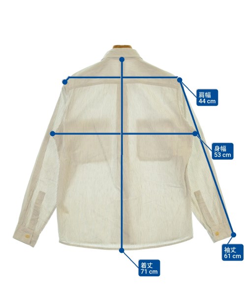 MHL.（エムエイチエル）カジュアルシャツ 白 サイズ:S メンズ/2200648868064