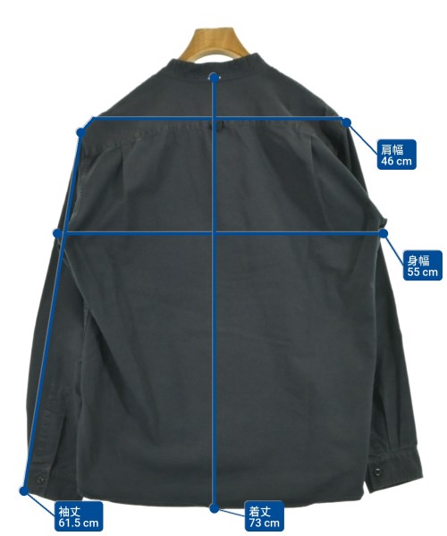 MHL.（エムエイチエル）カジュアルシャツ グレー サイズ:L メンズ/2200649859030