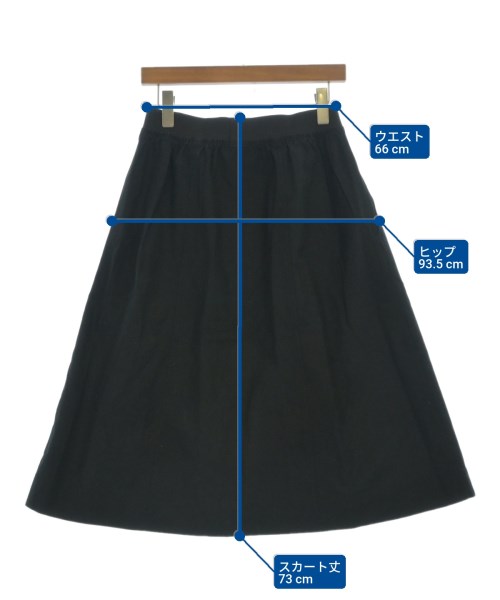 MHL.（エムエイチエル）ロング・マキシ丈スカート 黒 サイズ:2(M位) レディース/2200643434035