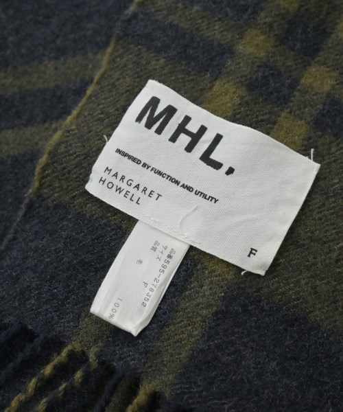 MHL.（エムエイチエル）マフラー 紺 サイズ:- メンズ/2200651085120