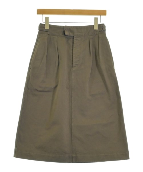 MHL.(エムエイチエル)ひざ丈スカート カーキ サイズ:1(S位)/2200643170032