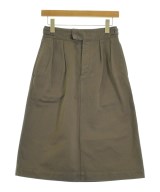 MHL.（エムエイチエル）ひざ丈スカート カーキ サイズ:1(S位) レディース/2200643170032