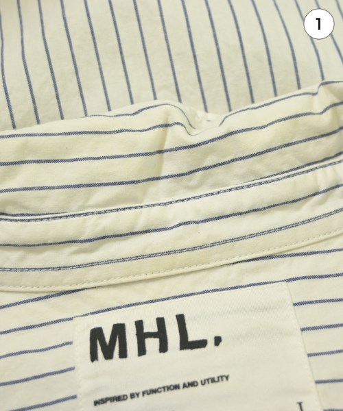 MHL.（エムエイチエル）カジュアルシャツ 白 サイズ:1(S位) レディース/2200643170070