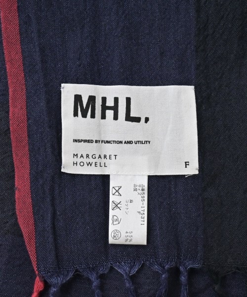 MHL.（エムエイチエル）ストール 紺 サイズ:F レディース/2200644628259