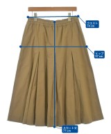 MHL.（エムエイチエル）ひざ丈スカート 茶 サイズ:3(L位) レディース/2200708693087
