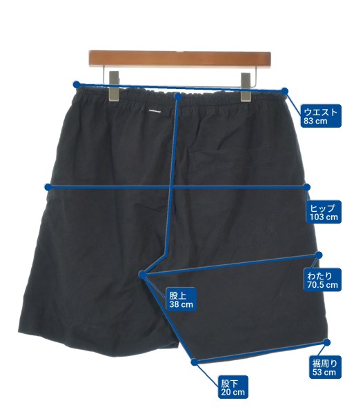 MHL.（エムエイチエル）ショートパンツ 黒 サイズ:L メンズ/2200665078057